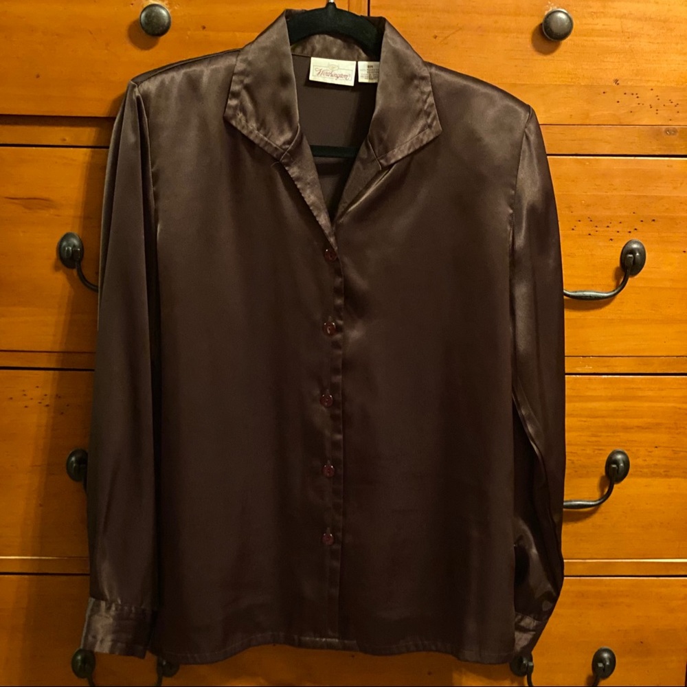 Worthington Blouse - Chocolate Brown